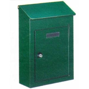 Steel Mailbox Burgundy or Green 210mm x 310m x 80mm